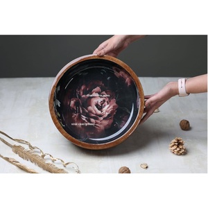 Fiesta de cumpleaños de Navidad, mesa de comedor hecha a mano, cuencos de resina, ensaladera creativa, cuenco decorativo de resina, cuencos superventas - Product Image 1