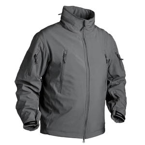 Chaqueta Softshell a prueba de viento con logotipo personalizado de la empresa para invierno senderismo con capucha al aire libre impermeable ropa de otoño - Product Image 3