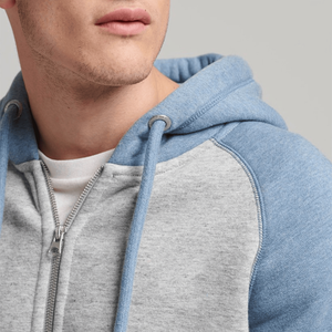 High Quality Embroidered Plain Streetwear Puff Printing Blank 380gsm Heavyweight French Terry Cotton Men Oversized <b>Zip</b> <b>up</b> Hoodie - Product Image 2