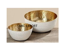 ชุดชามเครื่องครัวสแตนเลสขัดเงาสีทองสำหรับร้านอาหารอลูมิเนียมสีทอง - Product Image 4