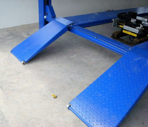 Elevador Hidráulico de Dos Postes Hollsteein con Estructura de Acero Azul para Garaje - Product Image 4