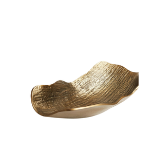 Bol de service ovale en aluminium finition dorée pour la maison, les hôtels, les traiteurs et les cantines – Bols de service alimentaire pour grossistes - Product Image 1