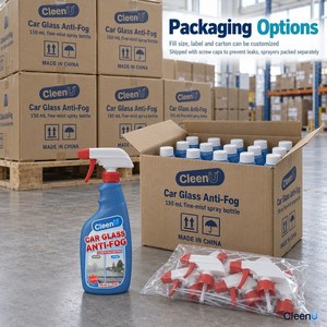 Spray Antiappannamento 150ml per Parabrezza Auto, Vetri Interni, Specchietti, Visiere Moto, Occhiali, Etichetta Privata OEM - Product Image 5