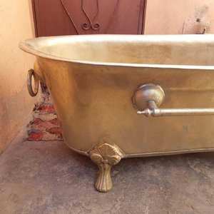 Meilleures ventes Installation de trempage de baignoire autoportante en cuivre vintage de haute qualité de l'Inde Fabricant et exportateur directs - Product Image 4