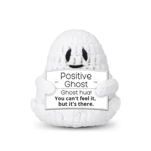 Muñecos de Ganchillo Fantasma Positivos en Oferta - Muñecos de Animales Creativos para Decoración y Regalos de Halloween - Product Image 6