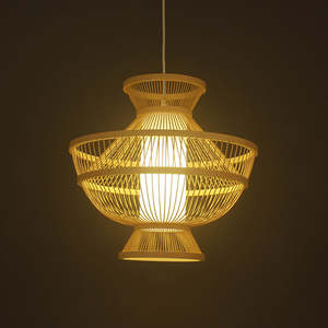 Contemporary Stylish Wooden <b>Ceiling</b> Lamp Decorative Pendant <b>Light</b> for Bedroom Dining Room <b>Hallway</b> Handcrafted From India - Product Image 4