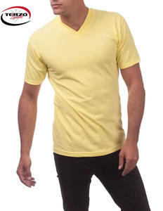 Premium Quality Hot Sale Desgin <b>V</b> <b>Neck</b> <b>T</b>-<b>Shirt</b> <b>Men</b> Custom Logo Solid Colour Casual Short Sleeve 100%Cotton <b>T</b>-<b>Shirt</b> for <b>Men</b> - Product Image 3