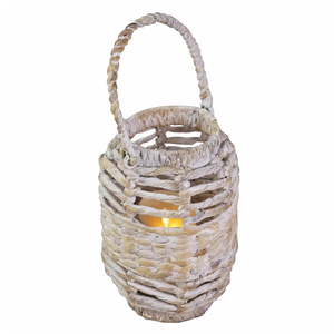 โคมไฟเทียนผักตบชวาที่มีด้ามจับ, โคมไฟงานฝีมือ, ของตกแต่งบ้าน, ของตกแต่งบ้านที่เป็นมิตรกับสิ่งแวดล้อม, ขายส่ง - Product Image 2