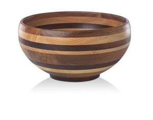 Bol à nourriture en bois au design classique avec bordure en métal Vaisselle de qualité supérieure Salade Fruits Bol au prix le plus bas pour une utilisation au repas - Product Image 6