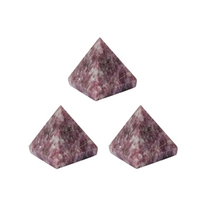 Mayorista de Lepidolita Natural Pirámide de Cristal Piedra Preciosa Pirámides de Ágata para Curar Otras Artesanías de Cristal - Product Image 5