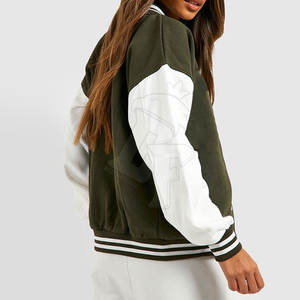 Chaqueta Letterman de tela de calidad superior para mujer en color personalizado y el mejor estilo perfecto para trajes Casuales - Product Image 2