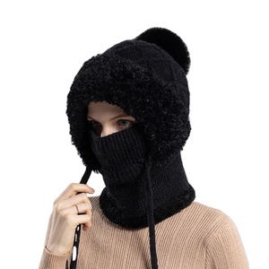 หมวกไหมพรมขนแกะสำหรับผู้หญิง, หมวกไหมพรมสำหรับฤดูหนาว - Product Image 6