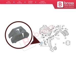 Soporte de Montaje para Pedal de Freno BSP757 1K0721169 para - Product Image 5