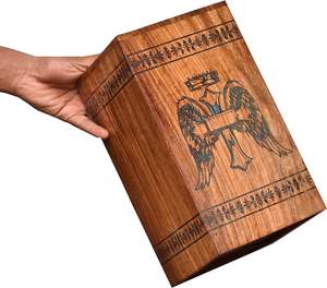 Angel Wings with Cross Wooden <b>Urn</b> Box Resin <b>Urn</b> Cremation <b>Ashes</b> Adult Large <b>Ashes</b> <b>Urn</b> for <b>Ashes</b> <b>pet</b> - Product Image 1