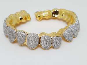 Grillz en diamant de laboratoire personnalisé, bijoux de corps hip-hop pour hommes, or 10k 14k 18k, argent 925, cadeau de fiançailles - Product Image 3