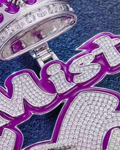 Pendentif personnalisé pour homme Gallerley, style hip-hop glacé, argent 925, moissanite religieuse couleur D VVS avec lettre personnalisée, bijoux tendance - Product Image 3