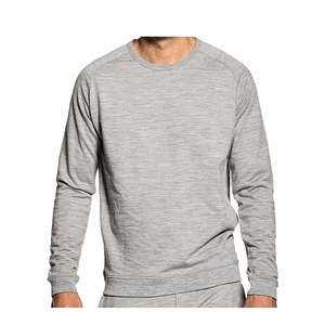 Sweat-shirt décontracté à col rond en coton uni épais d'hiver pour hommes et femmes pull personnalisé de haute qualité pull doux - Product Image 3