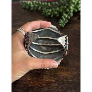Kevin Billah Fashion <b>Cuff</b> <b>Bracelet</b> Multi-Strone & Sterling <b>Silver</b> Cluster Design - Product Image 5
