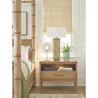 Table de chevet ouverte Tommy Bahama Home Wynwood |   Élégance côtière sans effort