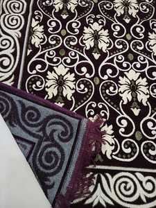 Janamaz พรมสวดมนต์มุสลิมอิสลามผ้านุ่มพับได้กันลื่นสบายพิมพ์ลายดอกไม้กันลื่นอธิษฐานท่องเที่ยว - Product Image 3