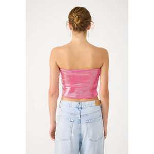 เสื้อครอปเกาะอกผ้ามันวาว - Product Image 6