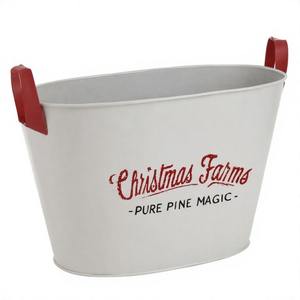 North Star Metal Planter for Garden Christmas Styling Ideal for Pine Tree <b>Plants</b> and Outdoor Snowy Floral Holiday Vignettes - Product Image 5