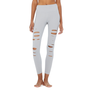 Leggy Custom Gym Fitness Wholesale Pants Slim Fitness <b>Legging</b> High-Waist Ripped Yoga Workout Women <b>Legging</b> Running Leggy - Product Image 6