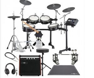 Nuevo Kit de Batería Electrónica DTX8K-X con Módulo DTX-PRO y Pads TCS con Carcasa de Madera, Resistente al Agua y Plegable - Product Image 1