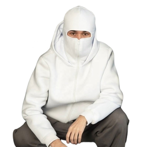 Sweat à capuche zippé tendance et très vendu, style streetwear, masque ninja, sweat à capuche zippé pour hommes, sweats à capuche personnalisés - Product Image 3