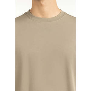 Camiseta de Manga Corta con Cuello Redondo, 100% Algodón Ecológico, Corte Relajado, Estilo Casual Urbano, Impresión Serigráfica, 320g, Ropa Deportiva, OEM ODM - Product Image 2