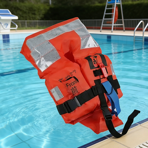 <span class=keywords><strong>Gilet</strong></span> de <span class=keywords><strong>sauvetage</strong></span> pour bébé, sports nautiques, apprentissage de la natation, orange - Product Image 1