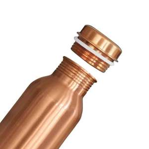 ขวดน้ำขนาด2000มล. ขวดทองแดงผลิตจากอินเดียแบบกว้างสำหรับนักดื่มชั้นเยี่ยมราคาสมเหตุสมผล - Product Image 4