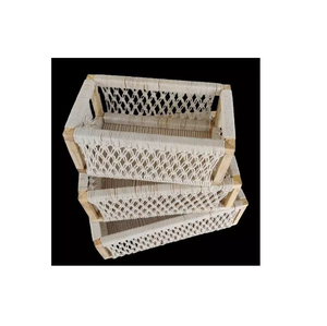 Fantaisie macramé panier de rangement chambre salon décoration accessoires ménagers la plupart des utilisations pour contenir des Fruits légumes - Product Image 6