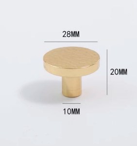 Gold hammered brass knob <b>pull</b> cabinet drawer <b>for</b> <b>home</b> dresser door cabinet furniture decorative kitchen wardrobe handle knobs - Product Image 3