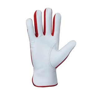 Guantes de trabajo de cuero Montaje de guantes de trabajo de piel de cabra duraderos multiusos Hombres y mujeres Almacén Construcción de jardinería - Product Image 3