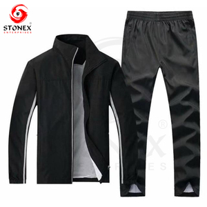 Winter Mens Sweatpants and Hoodie Set 1 Piece Eco-Friendly Breathable <b>Polyester</b>/Cotton Tracksuit OEM Flared <b>Joggers</b> - Product Image 5