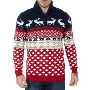 Pull en maille de luxe 2025 pour homme, coupe ajustée, infroissable, anti-rétrécissement, respirant, 100 % acrylique, confortable, haut de gamme automne/hiver - Product Image 1