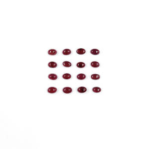 Rubis naturel de Bangkok, cabochons ovales calibrés, polis, 3x5mm et 4x6mm, taille brillant, taille coussin, taille émeraude, pierres précieuses en vrac, couleur rouge - Product Image 5
