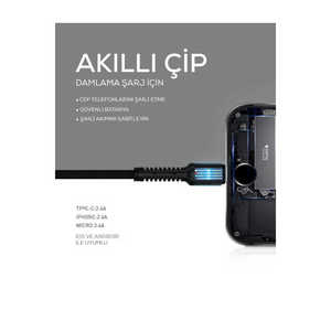 Câble Micro USB Netzy LS63, couleur Mavi, câble de qualité supérieure - Product Image 2