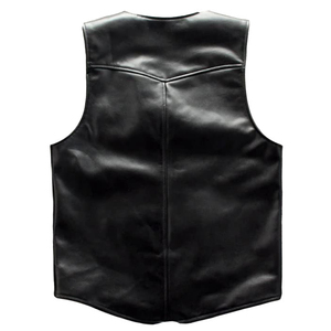 2023 hommes décontracté réversible en cuir véritable gilet respirant imperméable confortable léger été vêtements d'extérieur coupe-vent - Product Image 2