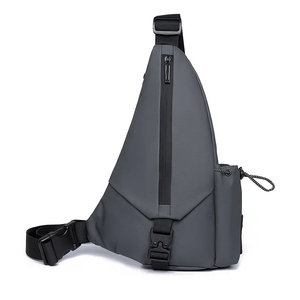 Bolso de Pecho Minimalista para Hombre, de Nailon, con Cierre de Cremallera, Impermeable, para Uso Diario, para Todas las Estaciones, Bolso de Hombro - Product Image 3