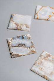 Creative Design Luxury Round Tea & <b>Drinking</b> <b>Coasters</b> Resin Material Custom Color for Home Hotel Restaurant Tableware - Product Image 5