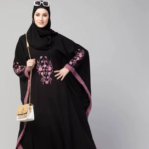 Nouvelle vente en gros d'abayas unies, couleur unie, vêtements islamiques modestes simples, abayas musulmanes pour femmes, abayas de Dubaï - Product Image 1