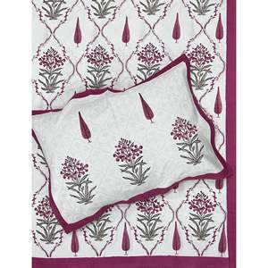 ชุดเครื่องนอนคิงไซส์ 3 ชิ้น ผ้าฝ้ายแท้ 100% พิมพ์ลายด้วยมือ ลายพืชธรรมชาติ เป็นมิตรกับสิ่งแวดล้อม พร้อมปลอกหมอน สำหรับใช้ในบ้าน - Product Image 1