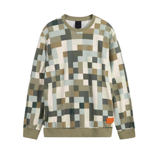 Sweat-shirt en molleton uni à col rond pour homme, de qualité supérieure, en coton mélangé, avec logo personnalisé, teinture unie, respectueux de l'environnement - Product Image 1