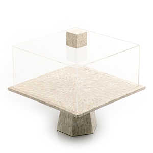 Support de gâteau en nacre noire de haute qualité dernière arrivée support de gâteau MOP personnalisé pour servir dans les fêtes prix de gros - Product Image 5