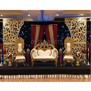 Escenario de Boda Inspirador para la Ceremonia del Anillo, Decoración de Escenario para la Noche de Recepción de Boda de Ensueño, Decoración de Escenario de Compromiso de Boda Occidental - Product Image 1