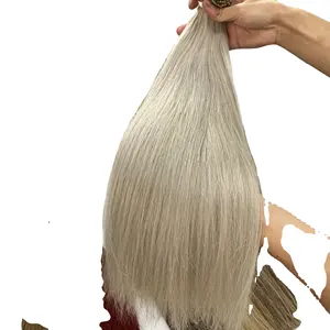 便宜的价格正品越南处女人类头发延伸供应商直丝滑柔软散装头发与颜色