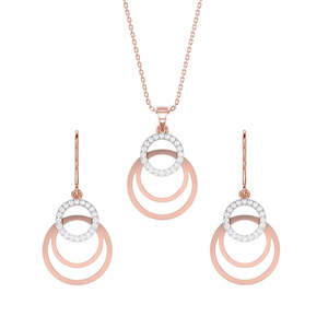 CLARA Juego de Collar y Pendientes Irina de Plata de Ley 925, Colección de Joyería Fina - Product Image 1