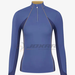 Ropa de montar con paneles transpirables atléticos de corte Delgado, capas base de control de humedad, capas base de equitación para mujeres profesionales - Product Image 1